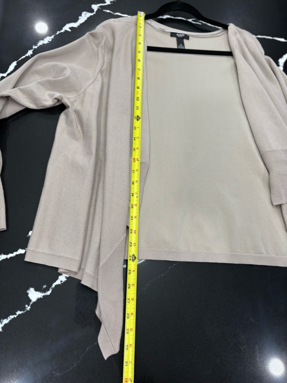 Alfani Light Taupe Open-Front Draped Cardigan size 2x - Picture 4 of 8